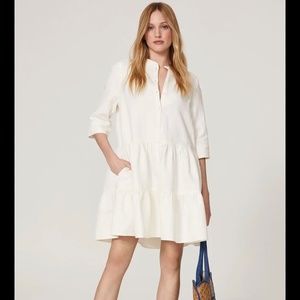 Apiece Apart Maurine Drop Waist Dress Cream Size S